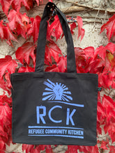 Load image into Gallery viewer, Refugee Community Kitchen Organic new RCK Tote - bigger, stronger and brighter!