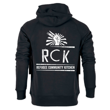 Load image into Gallery viewer, Refugee Community Kitchen Logo Hoodie - Black