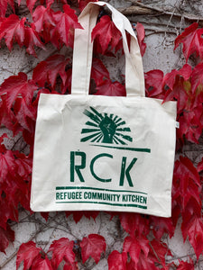 Refugee Community Kitchen Organic new RCK Tote - bigger, stronger and brighter!