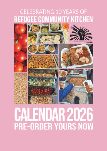 PRE ORDER YOUR 10th year Anniversary  Refugee Community Kitchen 2026 Calendar