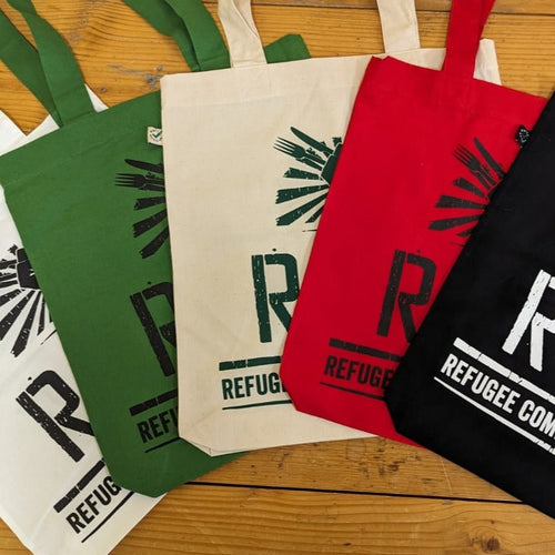 100% cotton tote bags in lots of great colours with RCK Logo on both sides