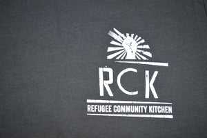 Refugee Community Kitchen T-Shirt - Black, White & Grey