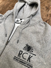 Load image into Gallery viewer, Refugee Community Kitchen Logo Zipped Hoodie